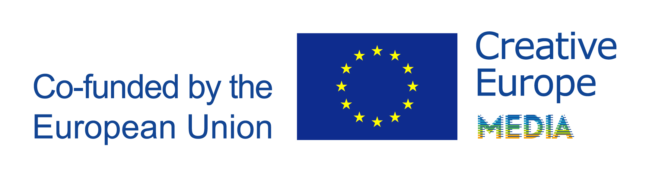 EU Flagge und creative europe media 